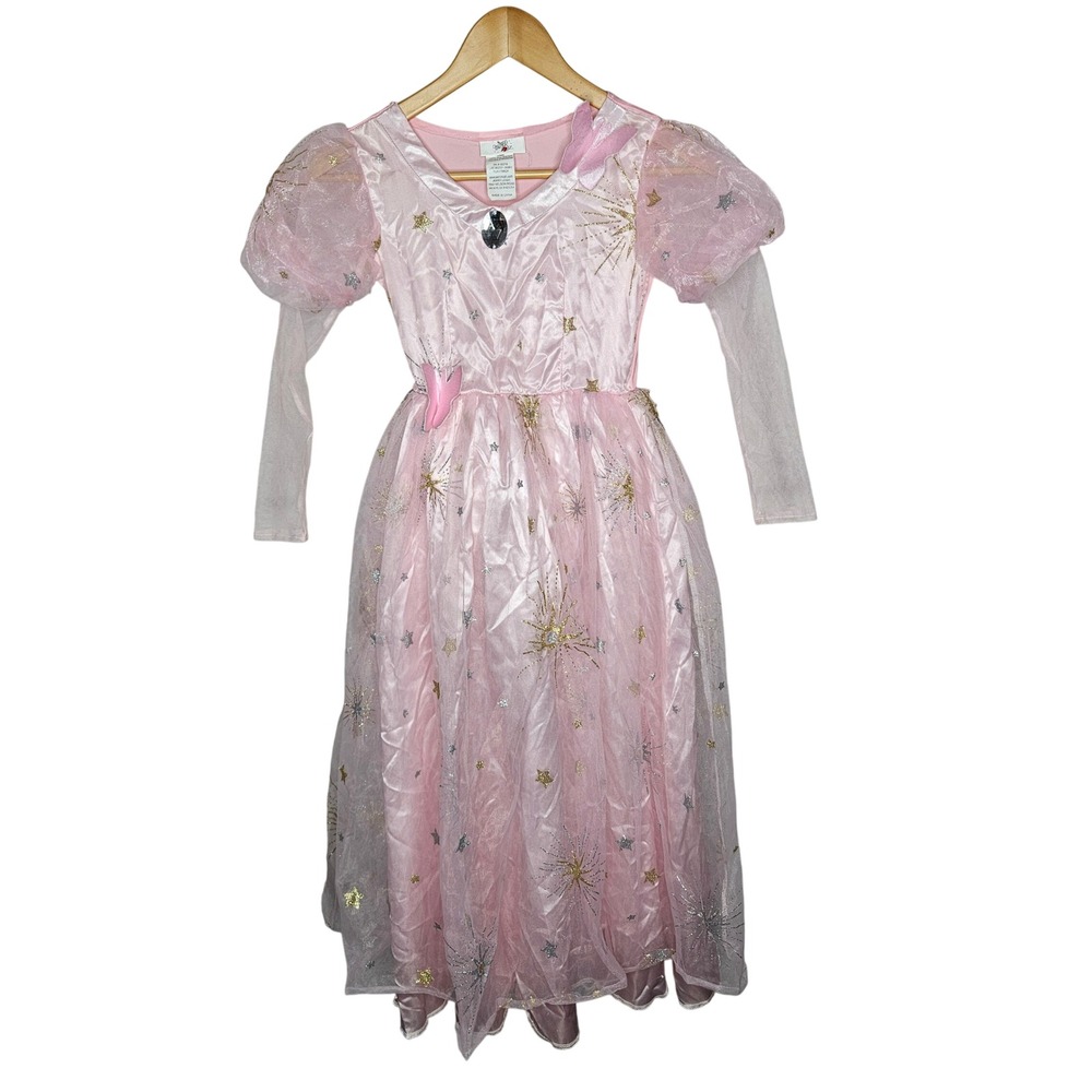 Jerry Leigh Wizard of Oz Glinda‎ the Good Witch Pink Costume Dress Kids Medium M